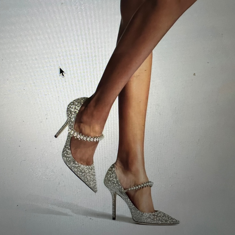 Rhinestone and Pearl Heels